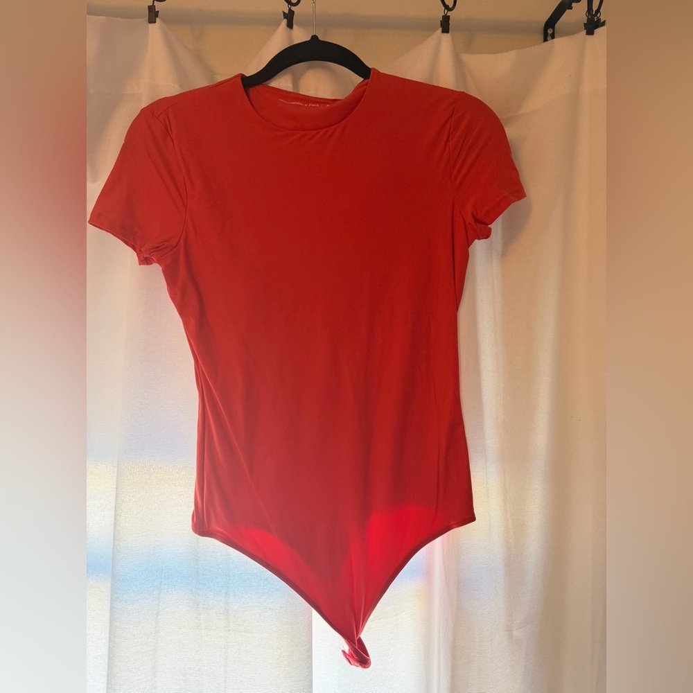 Abercrombie & Fitch Vibrant Red bodysuit